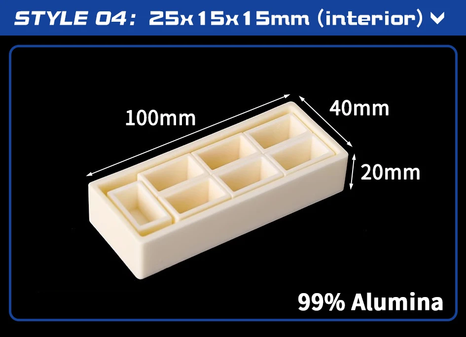 99% Aluminium oxid Set Tiegel verschiedene Spezifikationen Spezifikation 2 – Detail 4