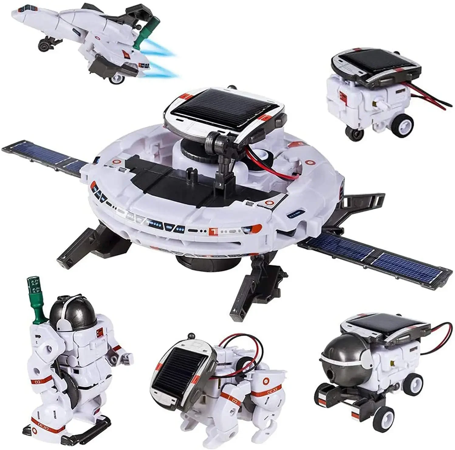 6 in 1 Solar robot Toys STEM Educational Solar Space Building Toys DIY Science robot diy Kit for Kids Aged