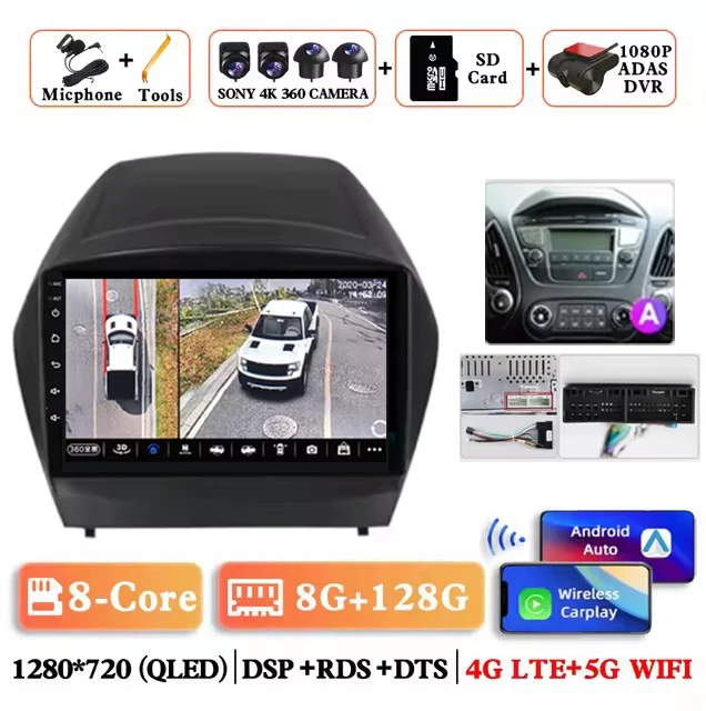 8G-128G 360 DVR