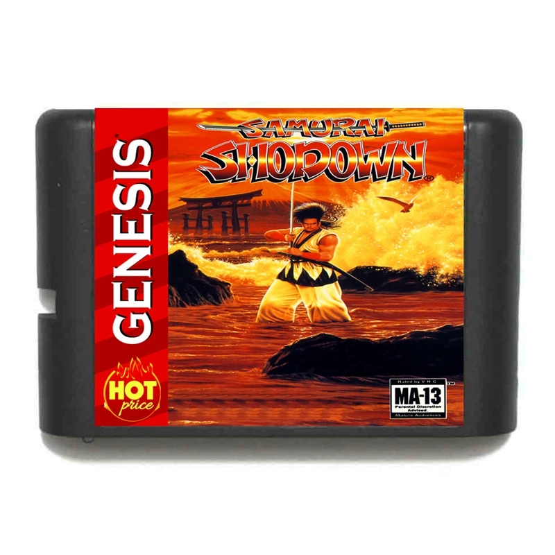 Nuovo Arrivo Samurai Shodown 16Bit Md Game Card Per Sega Mega Drive Per Genesis