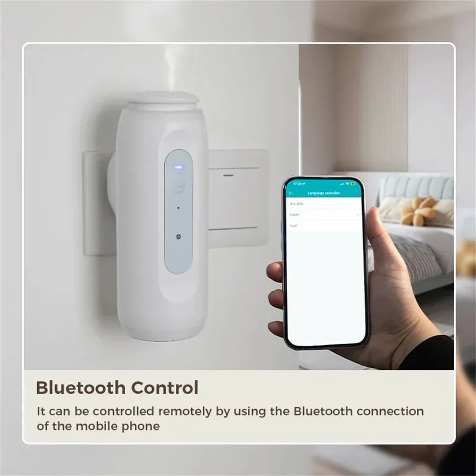 300m³ Wall Plug Aroma Smart Fragrance For Home Smell Distributor Air Freshener Automatic Spray Diffuser_voghion.com