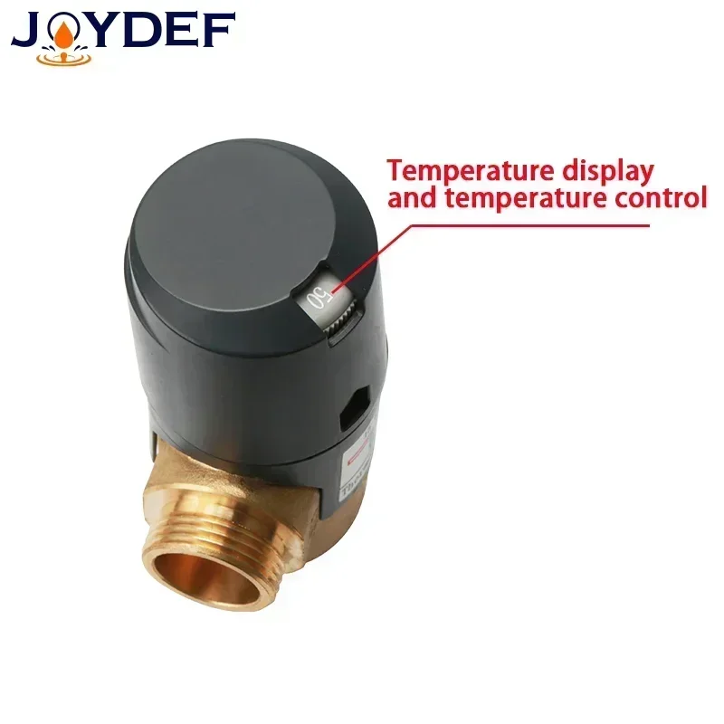 3 Way Thermostatic Mixer Valve DN15/20/25 Male Thread Brass For Solar Water Heater Bathroom Accessory thermostatic mixing valve