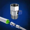 Shower Head Quick Switch Alloy Hot And Cold Water Inlet Valve Bathroom Water Heater Stop Valve Switch With Water Stop Regulator 2