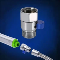 Shower Head Quick Switch Alloy Hot And Cold Water Inlet Valve Bathroom Water Heater Stop Valve Switch With Water Stop Regulator 2