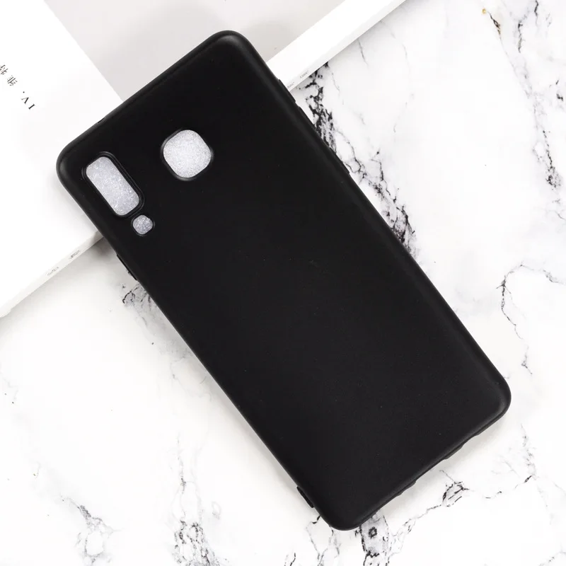 Black Soft Silicone Funda For Samsung Galaxy A8 A9 Star Case 6.3 Inch Soft Tpu Good Quality Coque For Samsung A8 Star Cover
