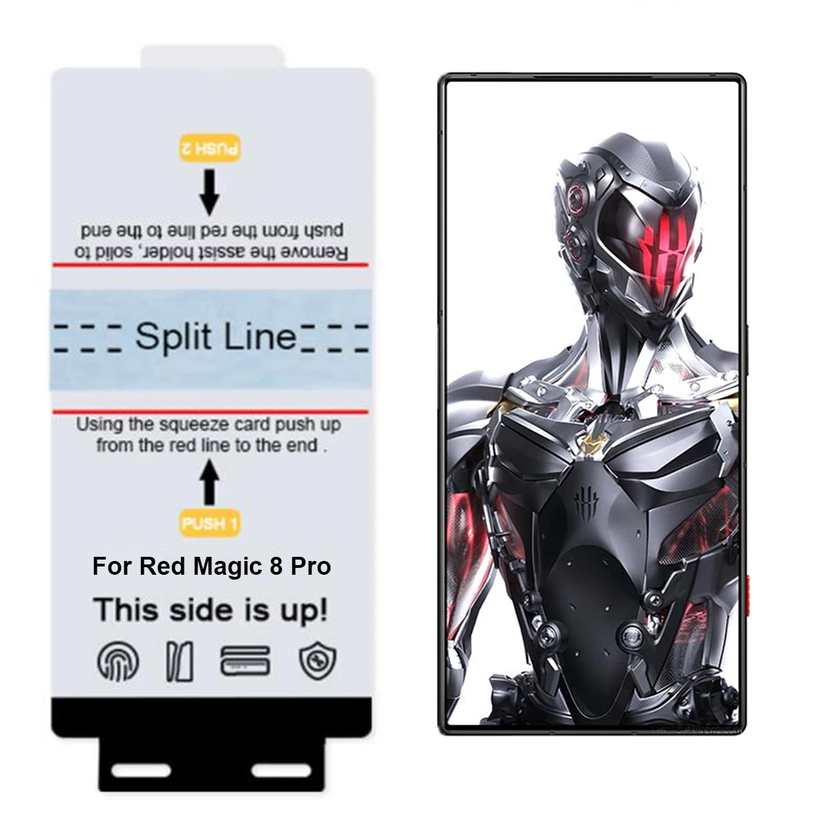2PCS Front Hydrogel Gel Film Screen Protector with Installation Tools, Case-Friendly