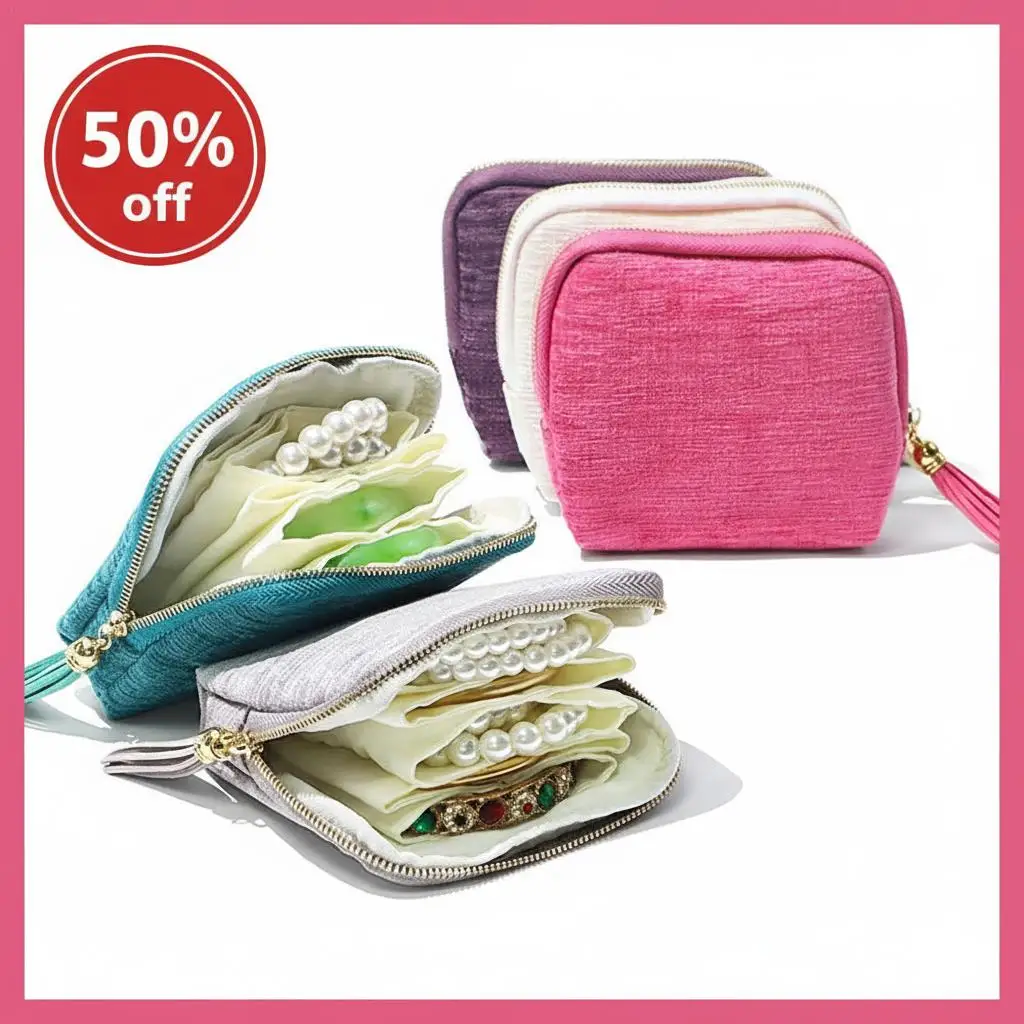 Custodia da viaggio Borsa da viaggio pieghevole per trucco portatile Borsa da viaggio per esterni Organizzatore di gioielli Borsa per cosmetici