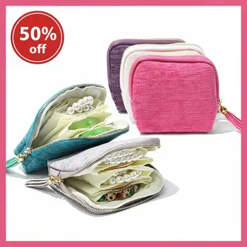 Custodia da viaggio Borsa da viaggio pieghevole per trucco portatile Borsa da viaggio per esterni Organizzatore di gioielli Borsa per cosmetici