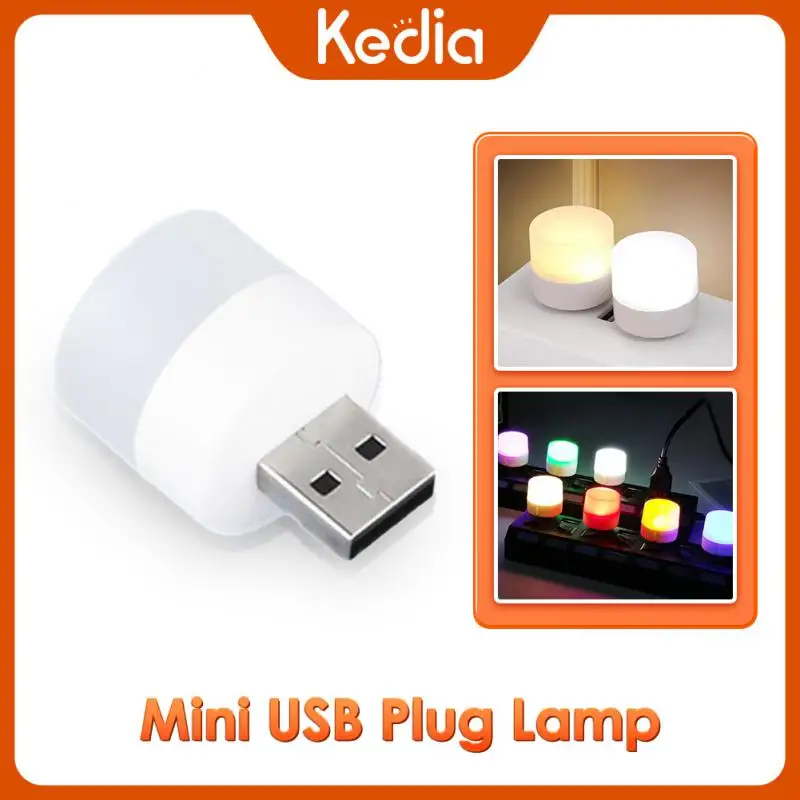 

Маленькая круглая лампа для чтения, зарядка через Usb, мощность мобильного компьютера, светодиодная подсветка, ночная подсветка, суперъяркая портативная защита для глаз, 5 В, 1 Вт