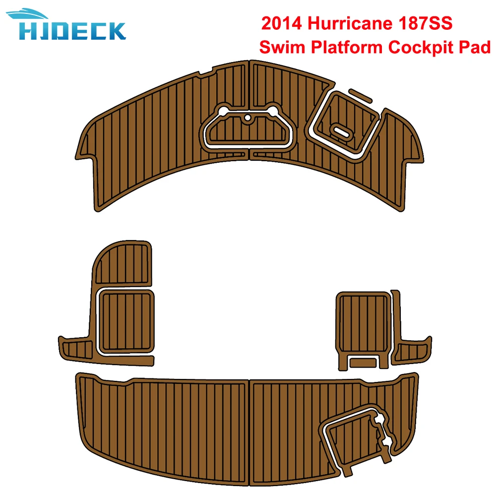 2014 Hurricane 187Ss Swim Platform Cockpit Pad Teak Sintetico Barca Tappeto Per Accessori Per Barche Kayak Marino Personalizzabile