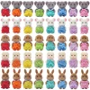 1/12 Forest Animal Reideer Small Baby Colorful Clothing Blue Cat Rabbit 8Pcs Miniature Dollhouse Model Pretend Play Kitchen Toy 3