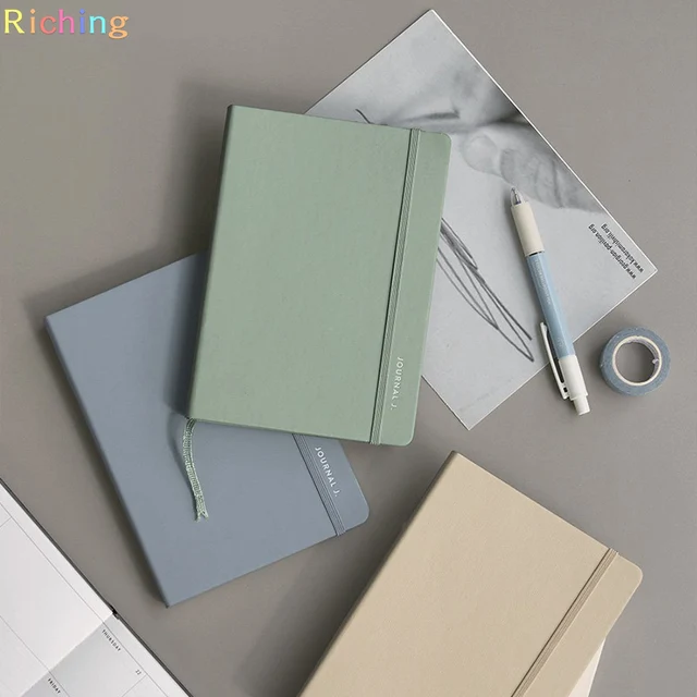 2025 Korean ICONIC JOURNAL J Weekly B6, PU Leather Cover Planner for Students Artists Business, Office & School Supplies 2