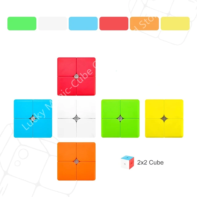 Qiyi 2x2 Professtional Fast Smooth Turning Magic Speed cube Stickerless Magic Cube Speed Puzzle Cubes Toys Gift 5