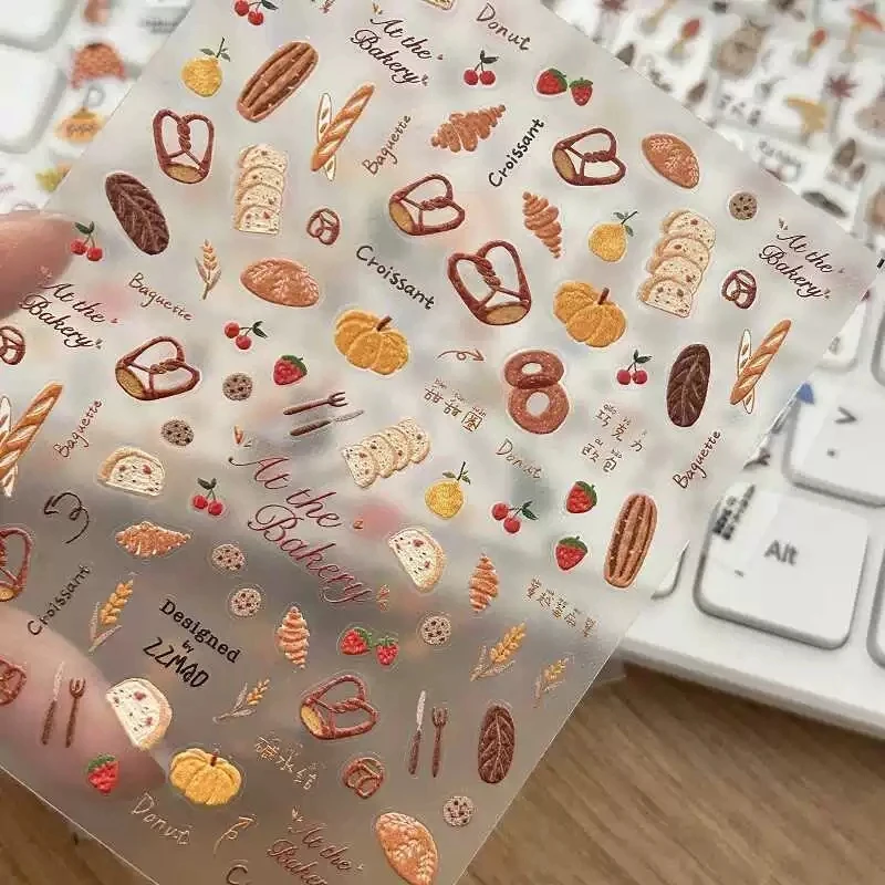 Korean INS-Style 3D Jelly Stickers - Cute Kawaii Decorative DIY Waterproof Decals