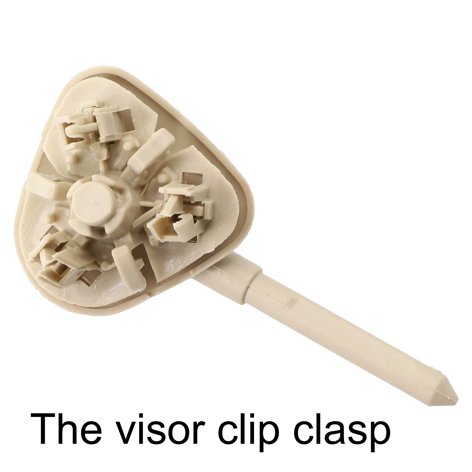 1pc Front Left/ Right Sun Visor Fixed Clip Fits For BYD F3 F3R/ For Corolla 2003-2012 Sun-Visor Rotation Shaft Beige Fastener