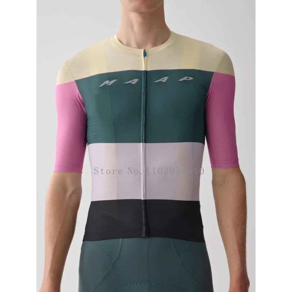 Men Cycling Jersey for Men MTB Road Bicycle Shirt Pro Team Short Sleeve Bike Clothes Mountain Bicycle Clothing  Downhill Jersey 3