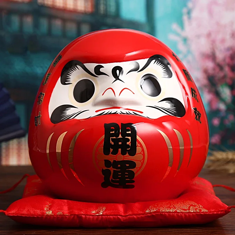 Daruma salvadanaio soprammobile per Feng Shui da quasi 20cm 57 Sffb73803f94344cbb92195d72d384ccbz