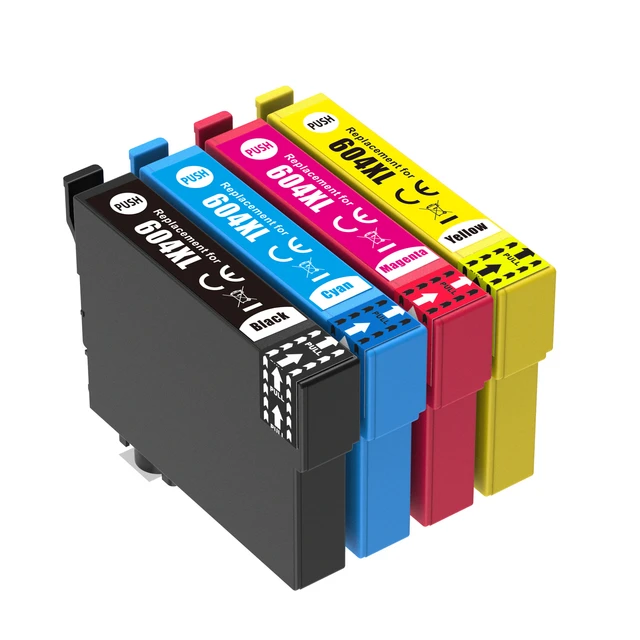 604XL Refillable Ink Cartridge Kit With Chip For Epson XP-2200 XP-2205 XP-3200  XP-3205 XP-4200 XP-4205 WF-2910 WF-2950 Printers - AliExpress