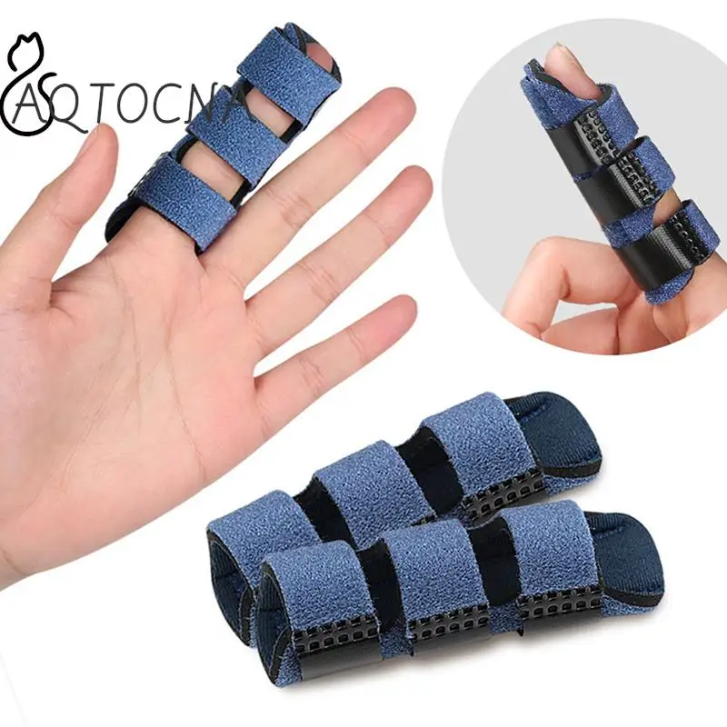 

1pcs Pain Relief Aluminium Finger Splint Fracture Protection Brace Corrector Support With Fixed Tape Bandage
