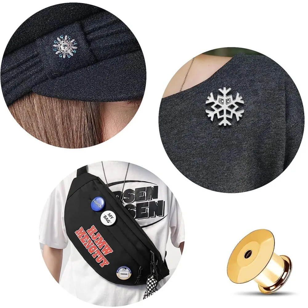 10 stücke Metall Locking Nadel Pin Zurück Keeper Verschluss für DIY Brosche Emaille Anstecknadel Handwerk Schmuck Machen Liefert Accessoies – Detail 7