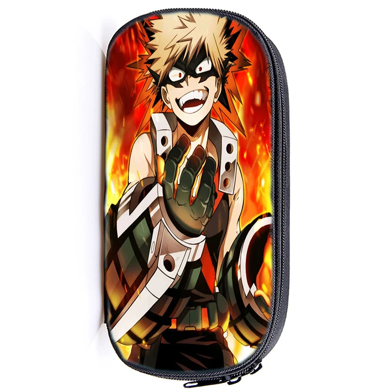 

Anime Boku no Hero Academia Pencil Bag Cosmetic Cases My Hero Academia Cases Bags Kid Izuku Midoriya Bakugou Katsuki Student Bag