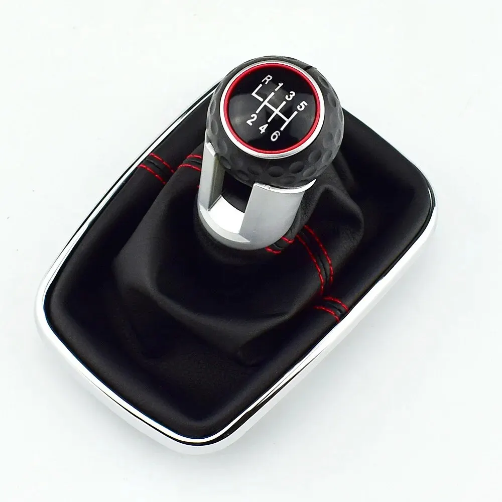 Premium Leather Gear Shift Knob with Gaiter Boot - Interior Upgrade Accessory
