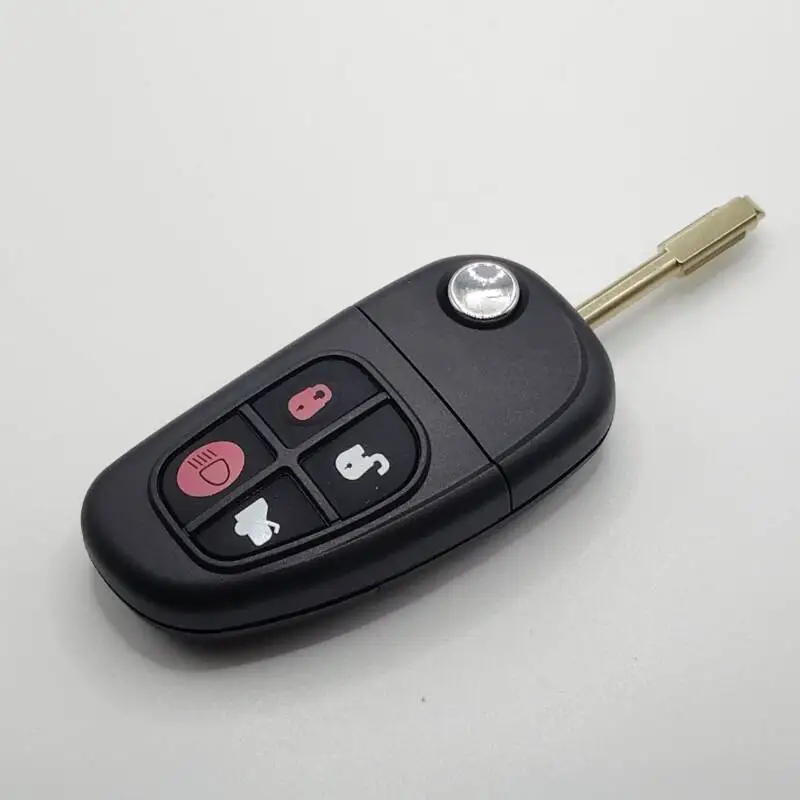 Flip remote key shell For Jaguar X-Type S-Type X S XJ XK XJ8 XKR XF XK E 1999 2000 2001 2002 2003 2004 2005 2006 key case,car key shell,key cover,folding car key shell,fob cover,key fob replacement