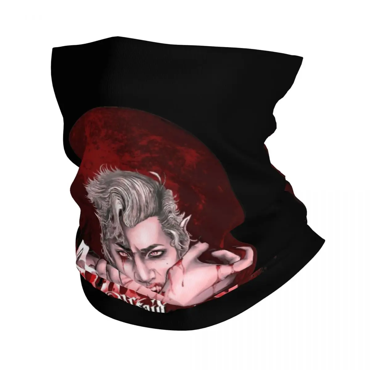 

Baldur's Gate Bandana Neck Gaiter Printed Astarion Vampire Mask Scarf Warm Headband Cycling for Men Women Adult Winter