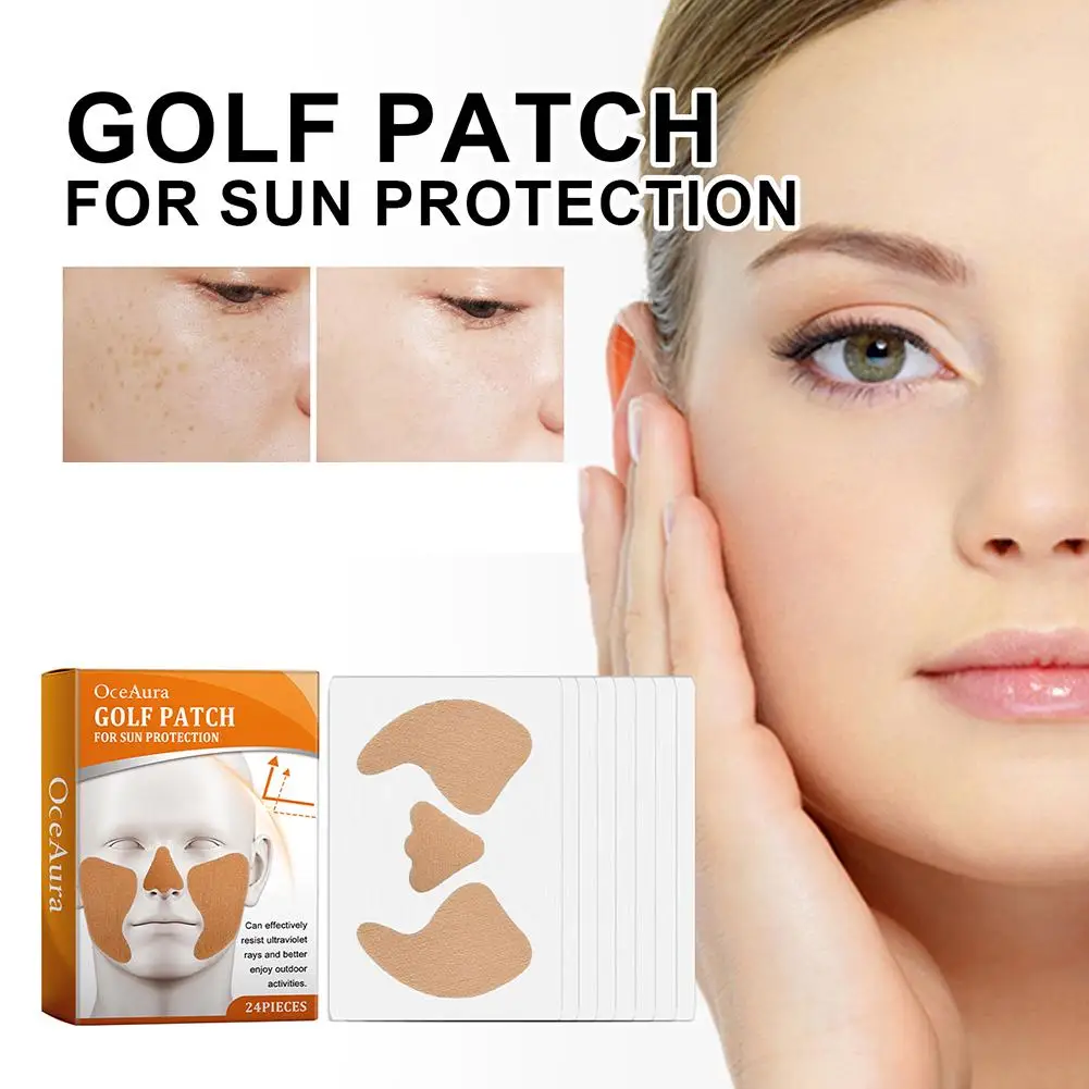 1box UV Cut Eye Patch Golf Sun Protection Patches Moisturizing Breathable Sun Protection Face Patch For Golfs Beach Travel S7P7