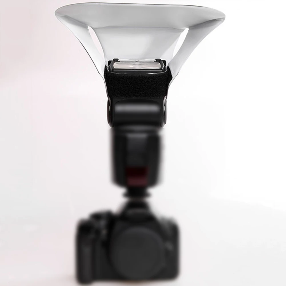 Photography Reflector Universal Softbox Flash Bounce Reflector Diffuser Silver White For Canon Camera Photo Studio