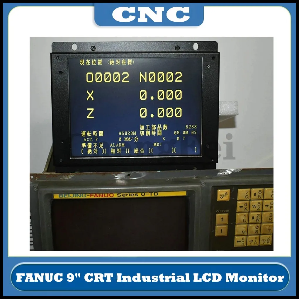 Nuovo Monitor Lcd Industriale Per La Sostituzione Di Fanuc 9 "Old Crt A61L-0001-0093 D9Mm-11A Mdt947B-2B A61L-0001-0095 D9Cm-01A