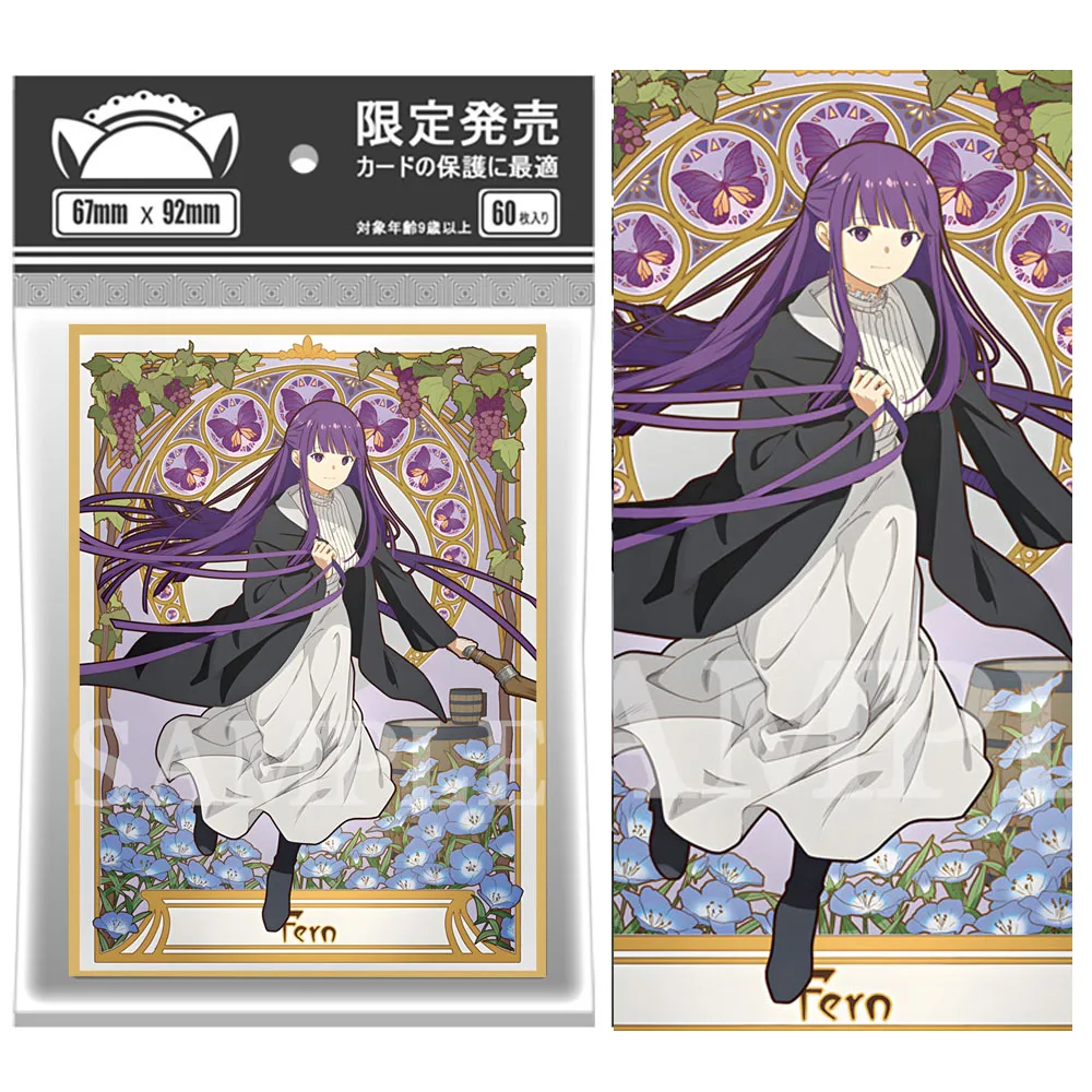 60Pcs 67*92Mm Felce Anime Cards Sleeves Maniche Per Carte Collezionabili Perfect Fit Mtg/Pkm Card Protector Per Carte Ptcg