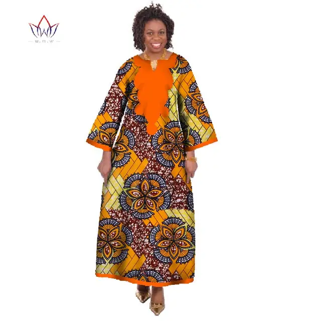 Bintarealwax Wholesale African Dresses For Women Dashiki Ropa African  Traditional African Robe Long African Print Dress Wy175 - Africa Clothing -  AliExpress