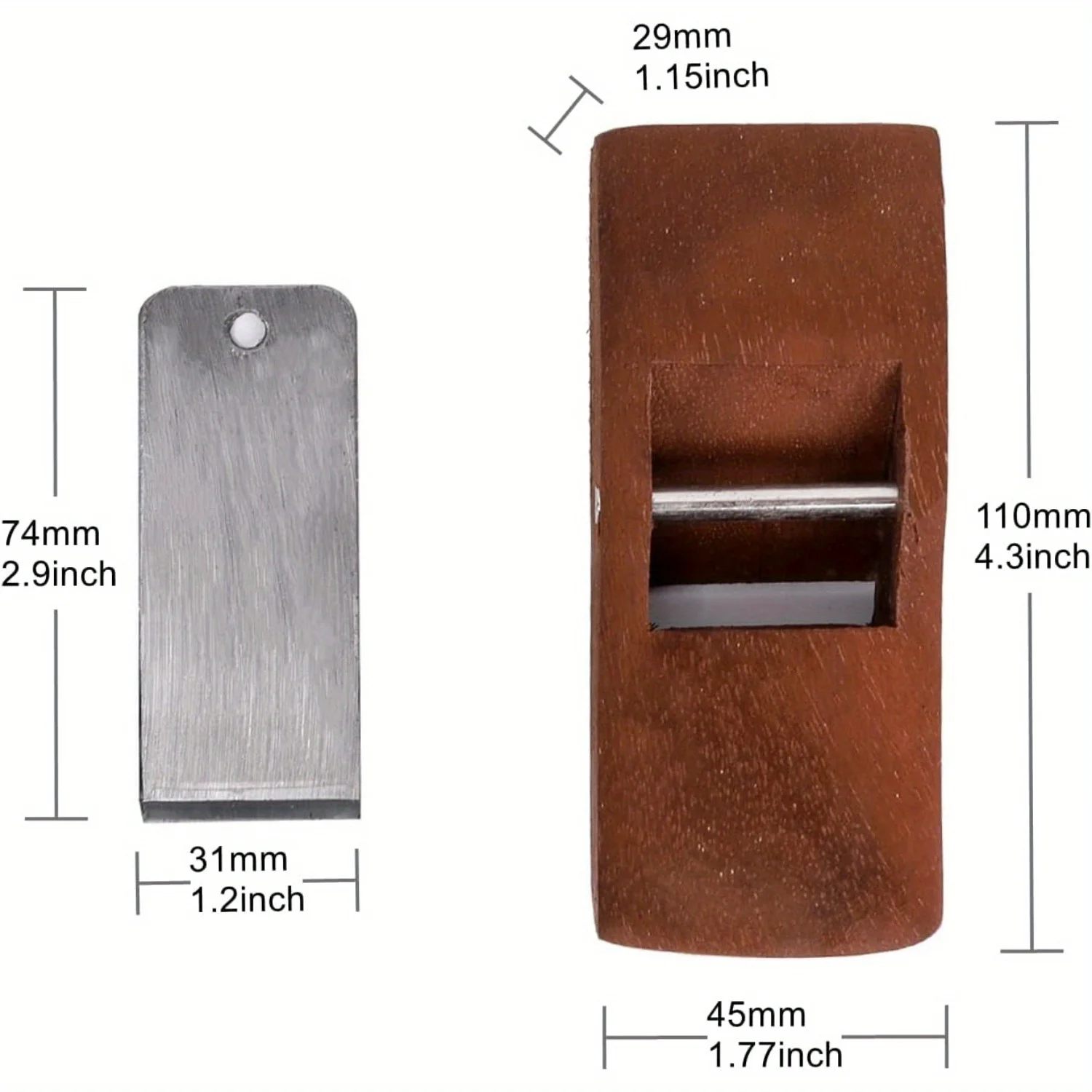 Mini Wood Planer Tool with Blade Width 31mm for DIY Hand Planing, Trimming, Wood Planing, Surface Leveling