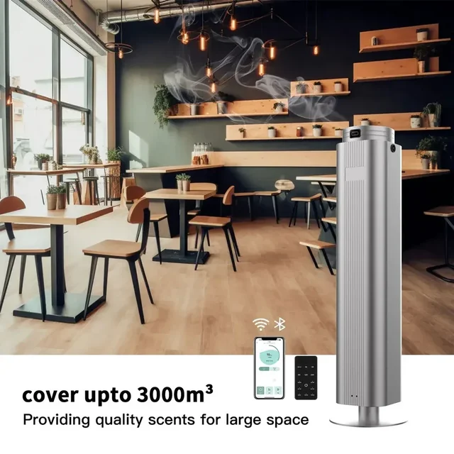 Bluetooth Essential Oil Diffuser Hotel Collection Diffuser Tower Waterless Aroma Diffuser 3000m³ Electric Smart Scent Machine 4