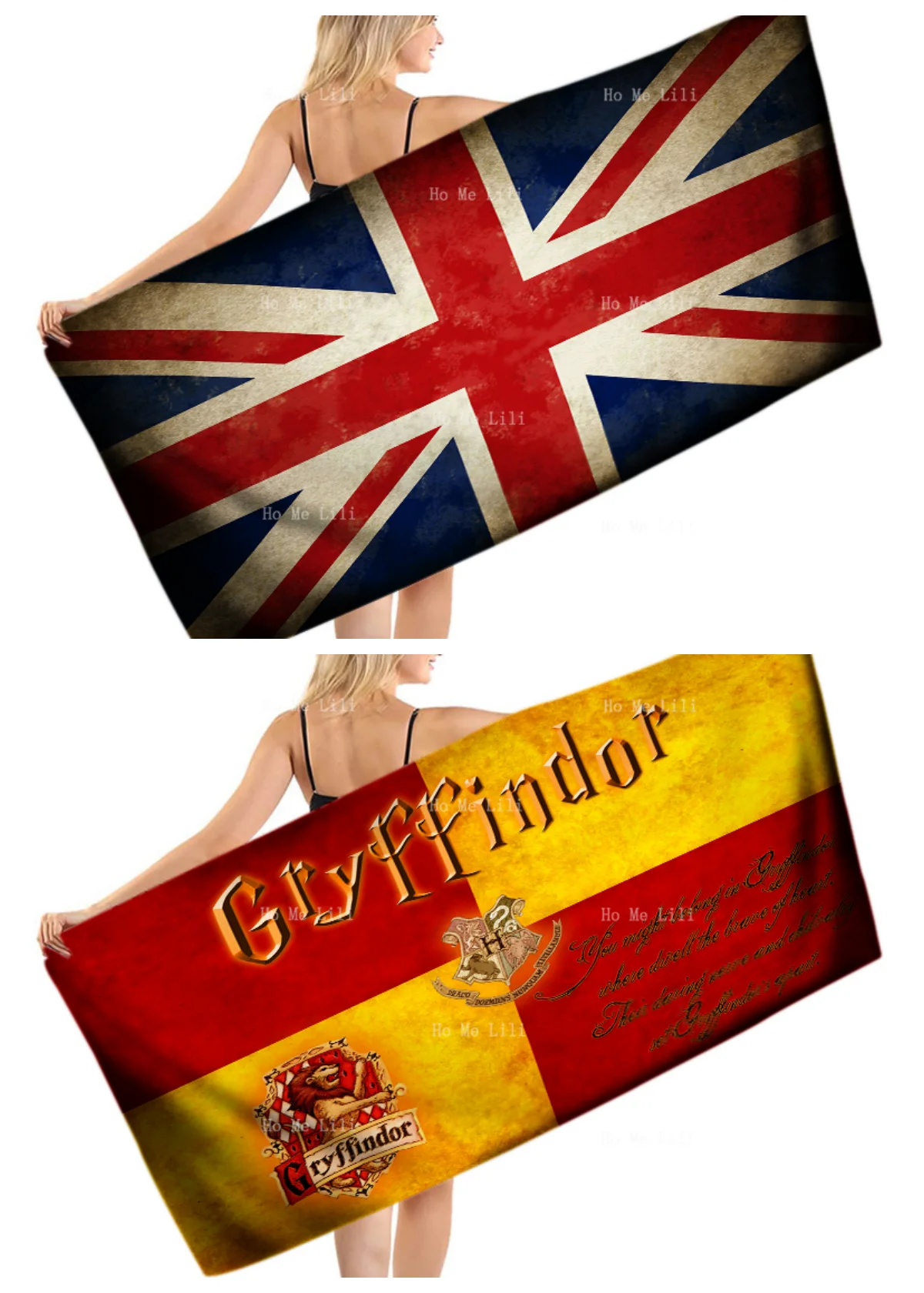 

Винтажное дизайнерское быстросохнущее полотенце с изображением Льва и гнезда колледжа