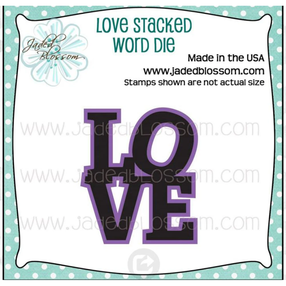 

New Arrival Love Metal Cutting Dies Scrapbooking Diary Decoration Embossing Template Diy Greeting Card Handmade Craft Album Mold