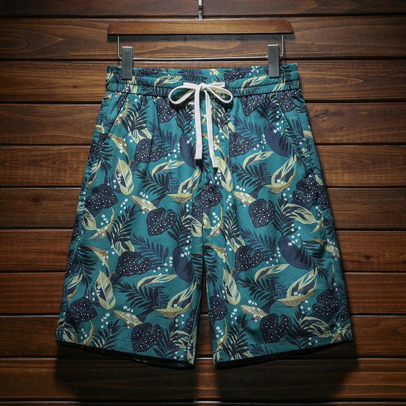 Beach Shorts Men's Summer Thin Cool Breathable Outdoor Pants Handsome Personality Fashion Printed Loose All-Match Casual Shorts