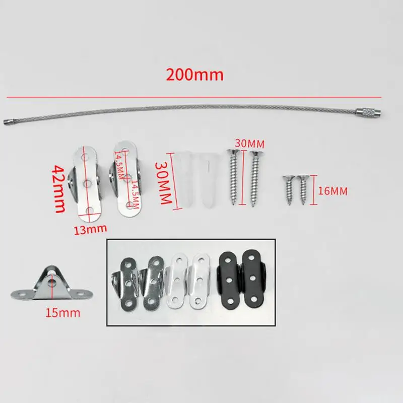 Furniture Anchor Furniture Straps Anti Tip Anchor Metal Wall Anchors Anti Tip Kit Keep Baby Pet Safety drywall anchor kit drywall anchor hollow wall anchor set plastic wall anchor steel wall anchor expansion bolt set