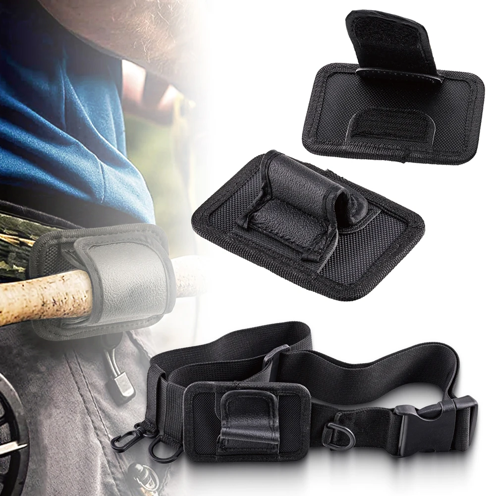 Fly Fishing Rod Holder Fishing Belt Rod Holder Waterproof Sheath with Adjustable Belt Accessories