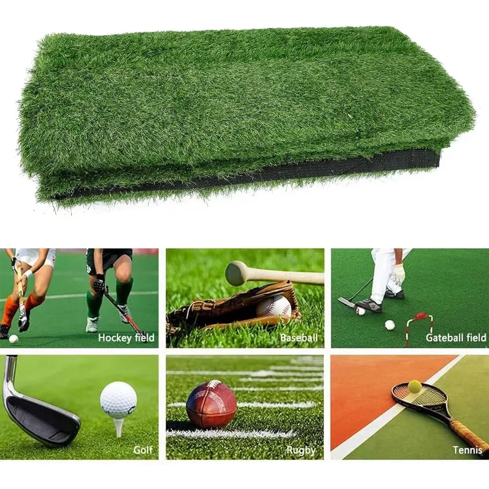 Artificial Lawn Landscape with Artificial Realistic Grass and Thick Fake Grass Mat Backyard, Artificials Turf Fake Mat