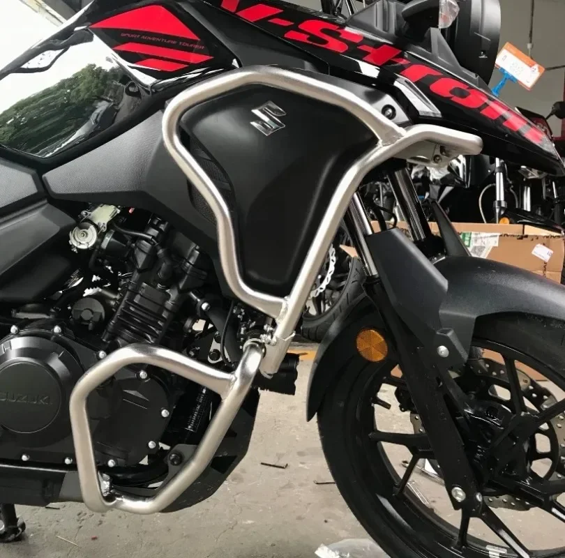 스즈키 V-Strom DL250 용 오토바이 엔진 가드 크래시 바 범퍼 페어링 보호대 스틸 스턴트 케이지 보호대, 2024 신제품