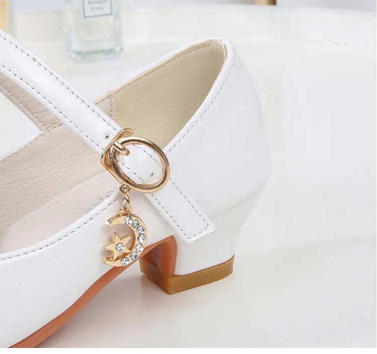 Girls High Heels Formal Occasion Children Bridesmaid Ceremony Princess Party Sandals
