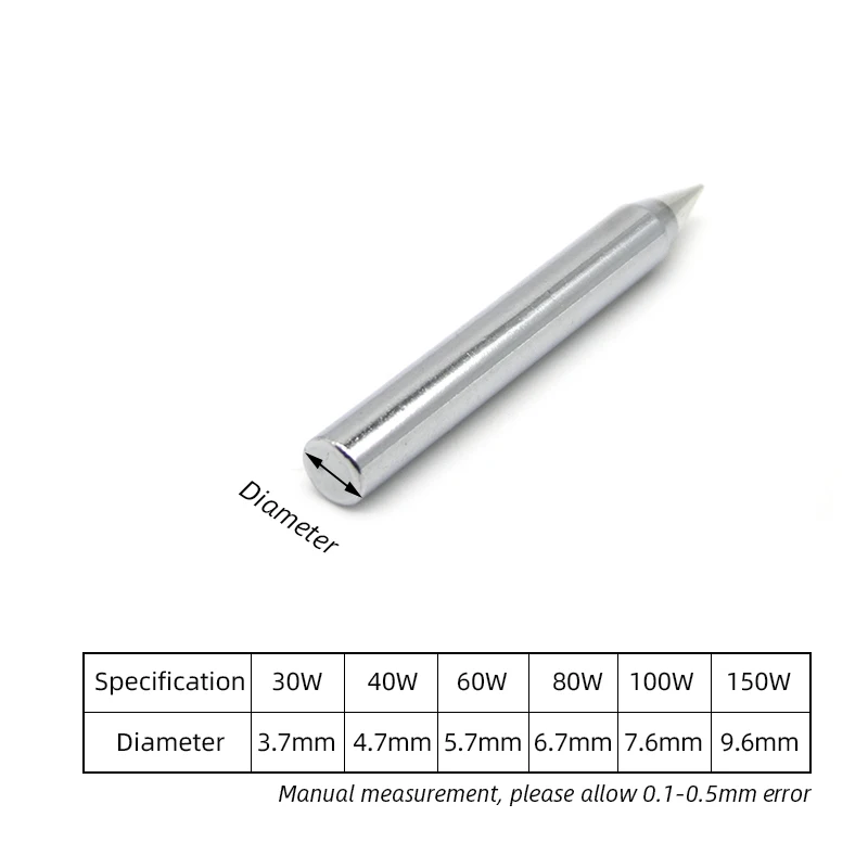 3Pcs Lead-Free Soldering Tip 30W 40W 60W 80W 100W 150W Replacement External Heating Soldering Iron Tip Solder Tips soldering iron tips