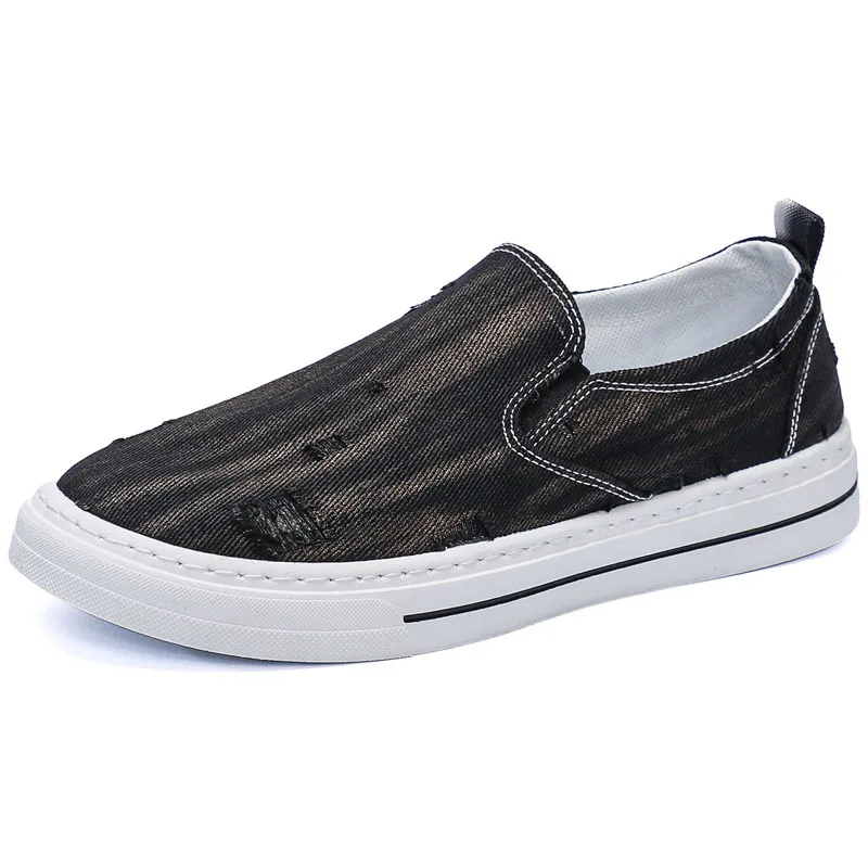 Men Tennis Shoes Breathable Canvas Top Male Sport Shoes Slip-on Boys Fashion Footwear Sneakers Outdoor Flats Tenis Hombre