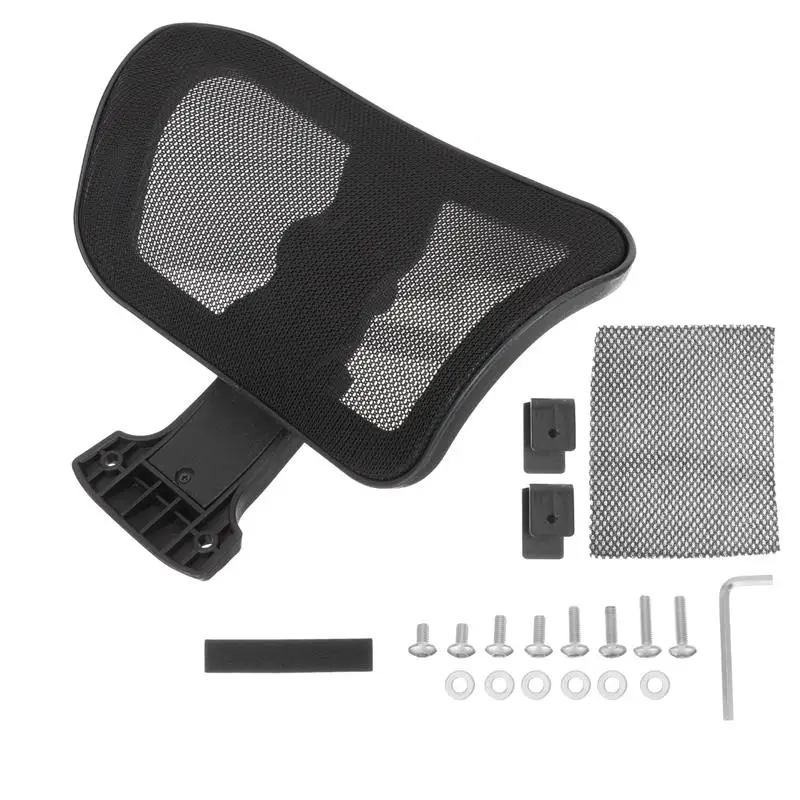 1pc Office Chair Headrest Cushion Adjustable Sponge Mesh Head Pillow Computer Chair Lift Work Chair Head Support Rest Pillow
