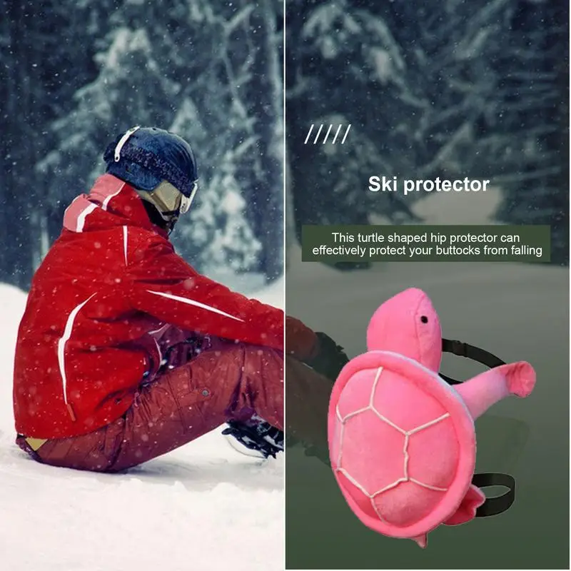 Turtle Butt Pad Cute Protection Hip Butt Pad Anti-Fall Ski Protective Gear Turtle Hip Protection Comfortable Skiing Protector