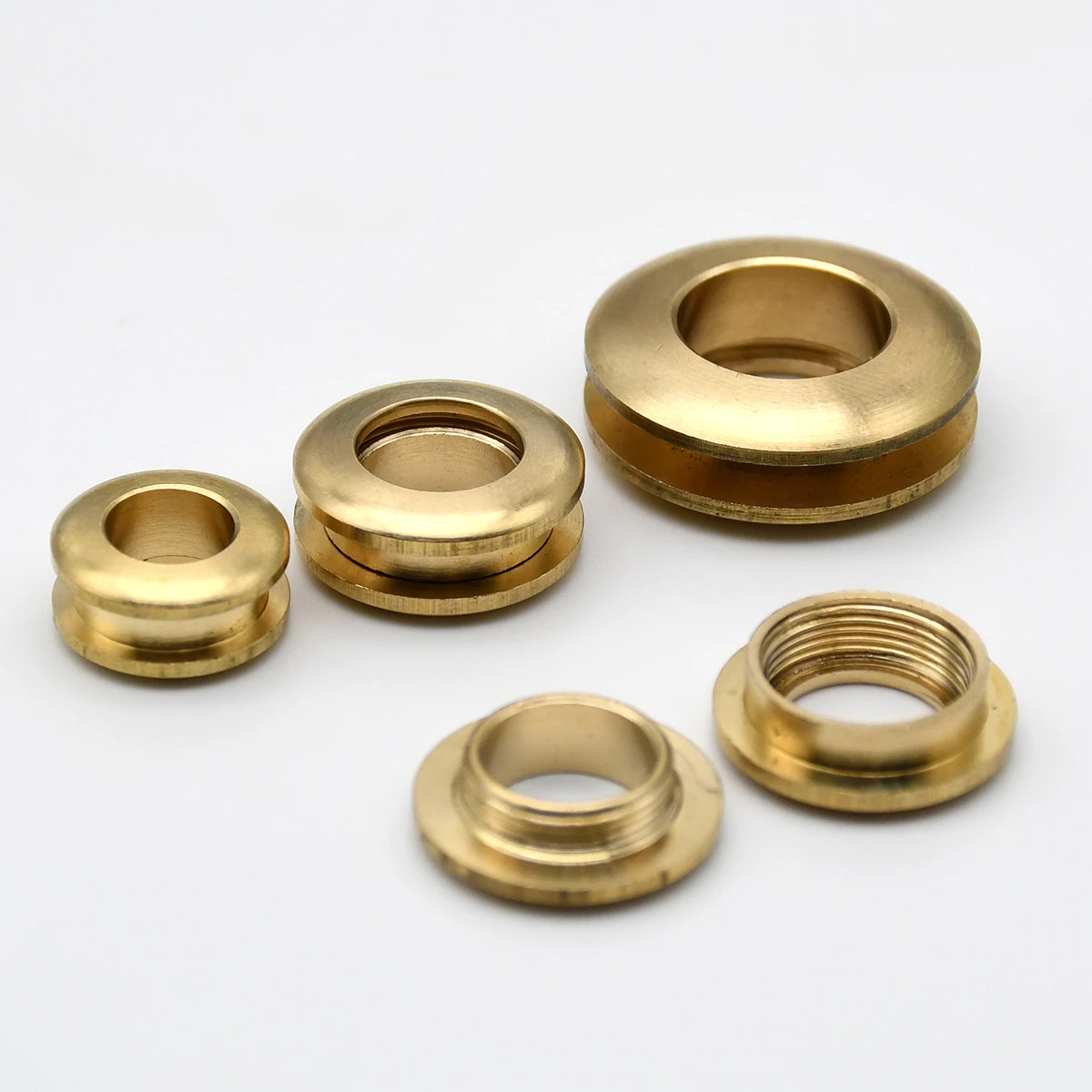 2pcs Solid Brass Screw Back Eyelets with Washer Grommets Leather Craft Accessory for Bag Garment Shoe Clothes Jeans Decoration