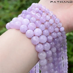 Natural Stone Beads Assortment for Jewelry Making and DIY Creations (Light Amethyst Beads)