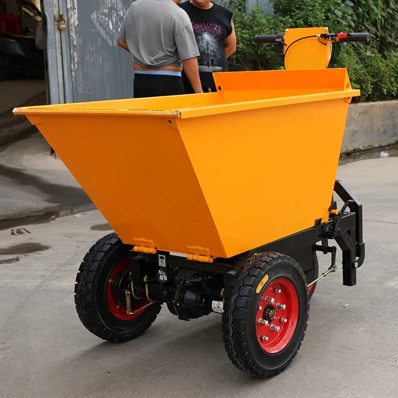 High Quality Battery Hand Dump Cart Powered Dump-overland Carts Garden Trolley